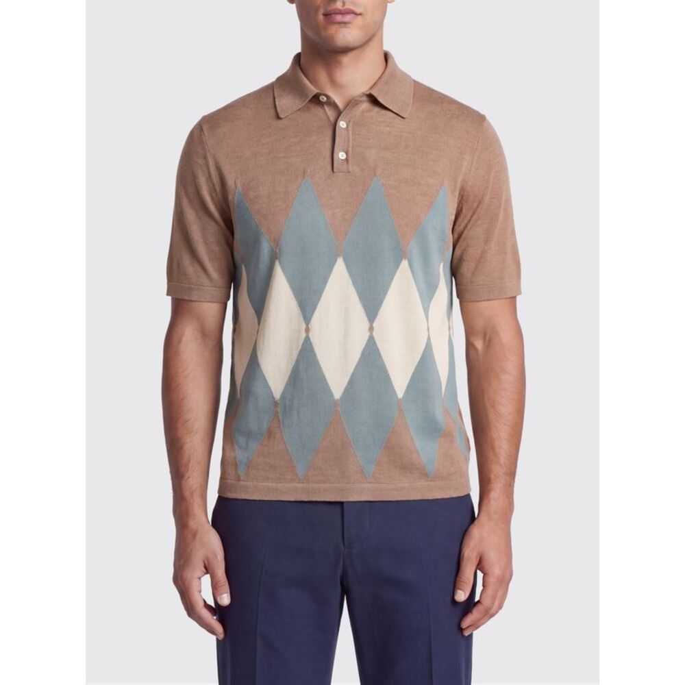 Ballantyne Polo Shirt Men Camel